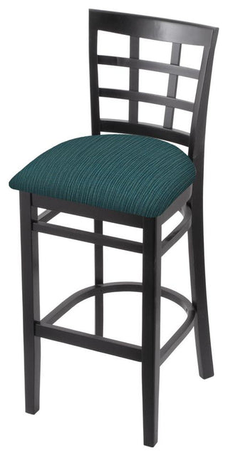 3130 30 Bar Stool with Black Finish and Graph Tidal Seat