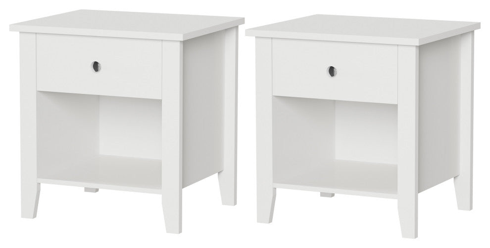 Bedside Tables, Drawer, Storage Shelf