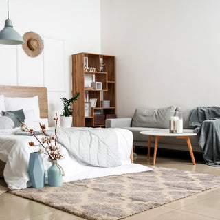 Moroccan Trellis Shag Rug, Gray, 7'10"x10'2"