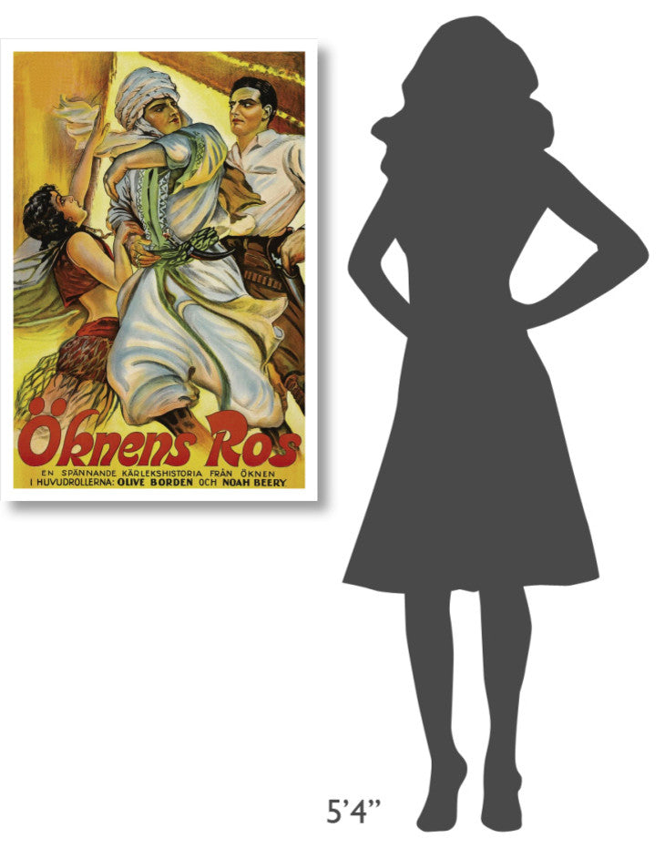 "Vintage Film Posters: Love in the Desert "Okens Ros" Print, 26"x38"
