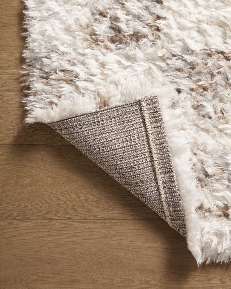Angela Rose x Loloi Amira Ivory / Pebble 2'-7" x 10'-0" Runner Rug