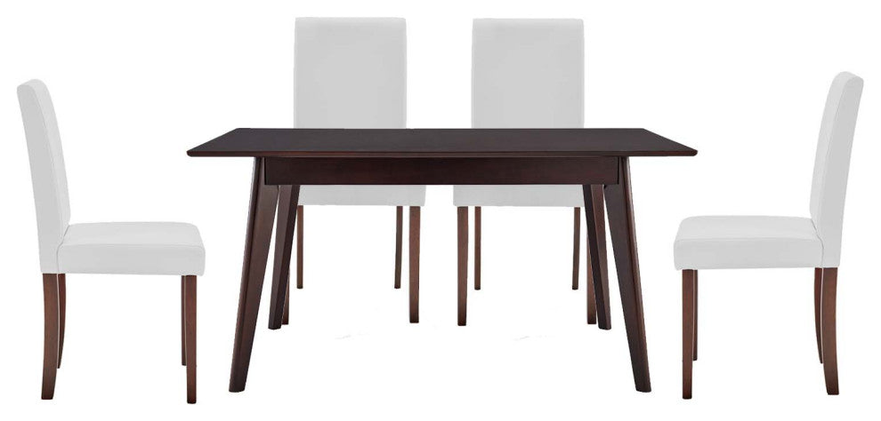 Prosper 5 Piece Dining Set EEI-4178-CAP-WHI
