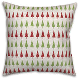 Christmas Tree Pattern 20"x20" Throw Pillow Cover
