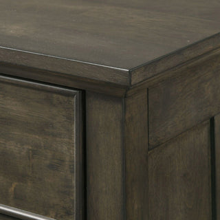 Hawthorne 6-Drawer Rubberwood Chest, Brushed Charcoal