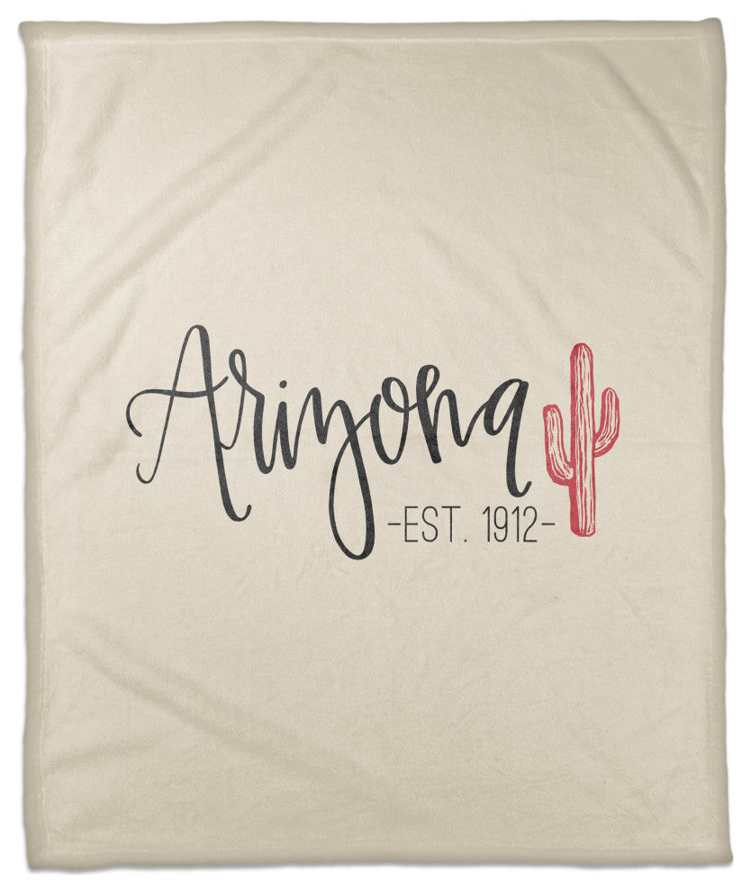Arizona Established 50x60 Coral Fleece Blanket