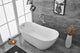 Chanel 67" Soaking Single Slipper Bathtub, Glossy White