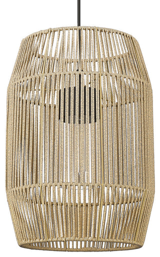 Golden Lighting 6071-OFM Tribeca 2 Light 13"W Outdoor Flush Mount - Natural