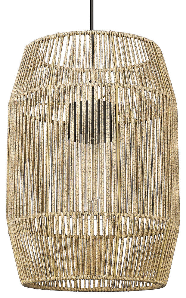 Golden Lighting 6071-OFM Tribeca 2 Light 13"W Outdoor Flush Mount - Natural