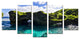 Ready2hangart Chris Doherty 'Seaglass II' 5-piece Canvas Wall Art
