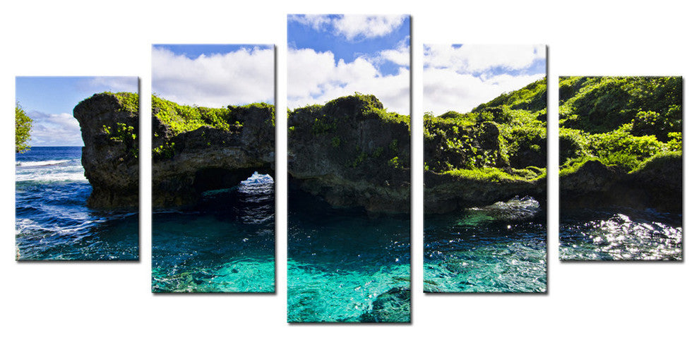 Ready2hangart Chris Doherty 'Seaglass II' 5-piece Canvas Wall Art