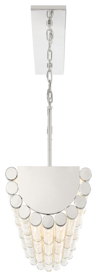 Crystorama ELL-B3007-PN, 6-Light Chandelier, Polished Nickel