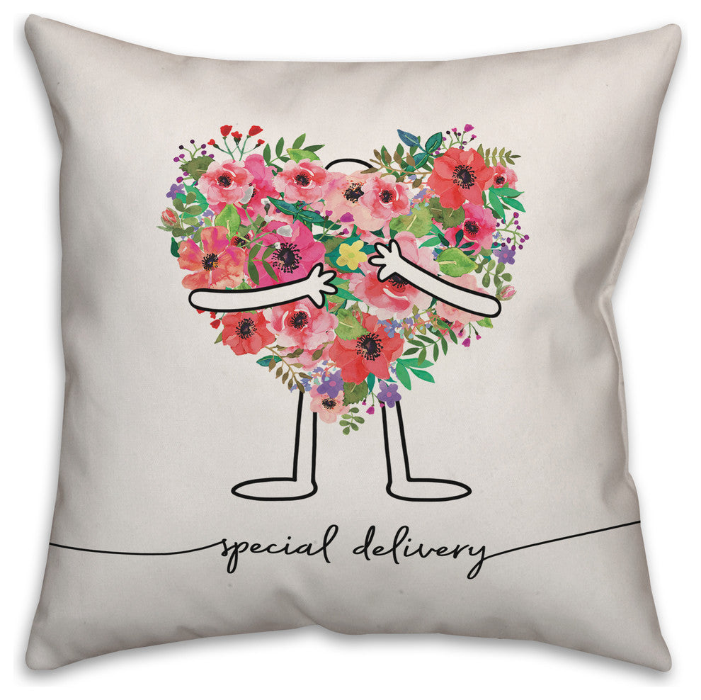Special Delivery 18x18 Throw Pillow