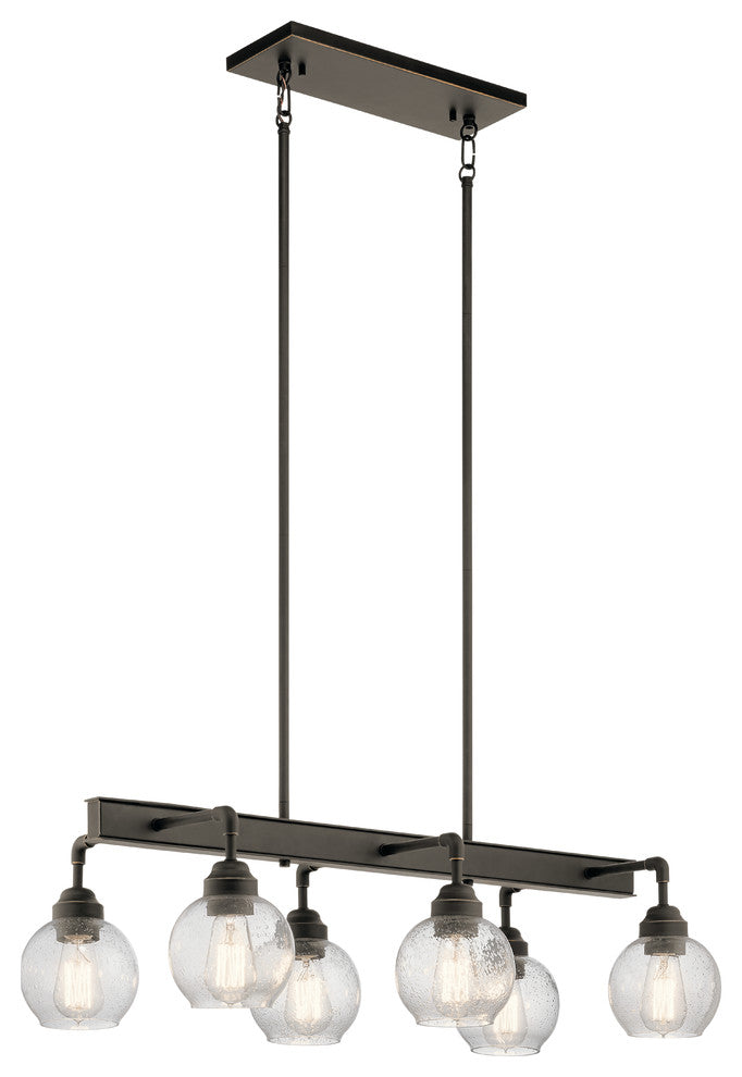 Kichler Niles Six Light Linear Chandelier 43994OZ