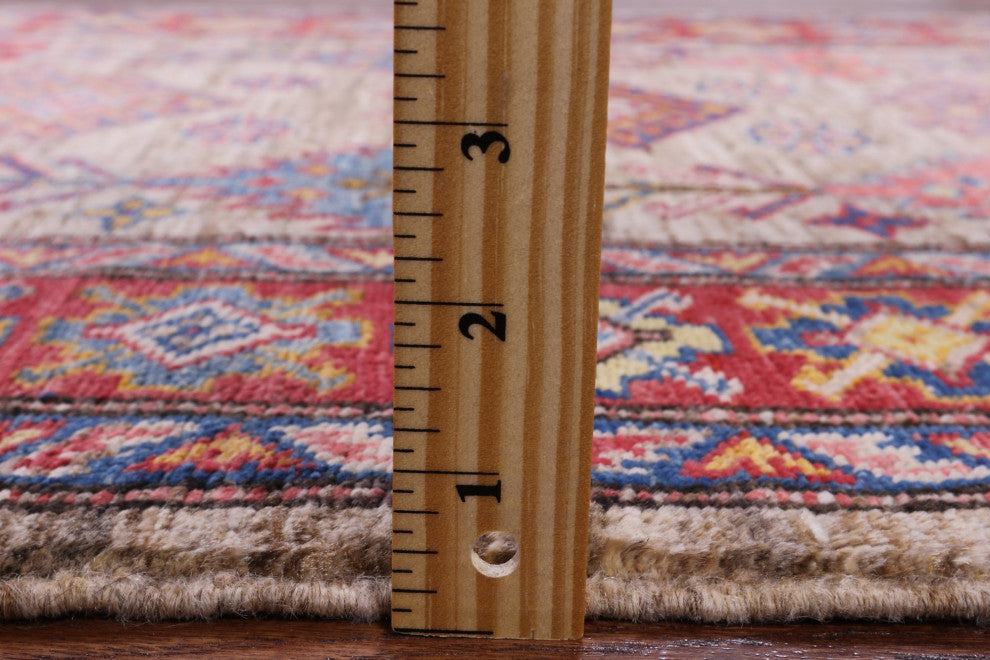 2' 9" X 9' 10" Runner Super Kazak Handmade Wool Rug Q7498