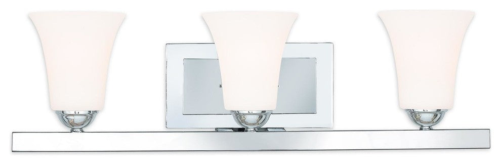 Ridgedale Bath Light, Antique Brass, Polished Chrome