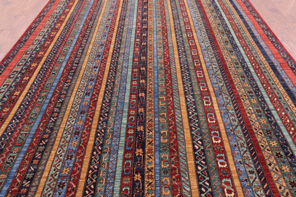 8' 4" X 11' 8" Hand-Knotted Persian Gabbeh Shall Rug Q5014