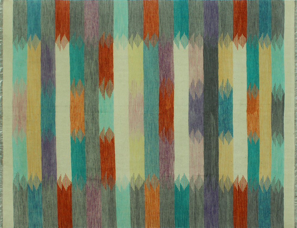 Winchester Kilim Eimy Rust/Ivory Rug, 8'2x9'8