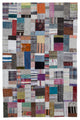 Rug N Carpet - Handmade Turkish 6' 7'' x 10' 0'' Tribal Patchwork Kilim Rug