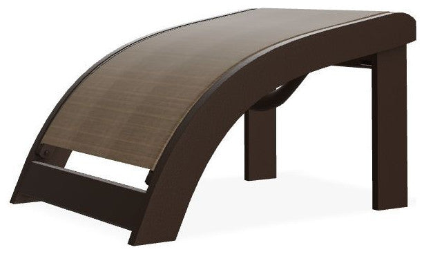 Adirondack Sling Outdoor Ottoman, Bark/Kona