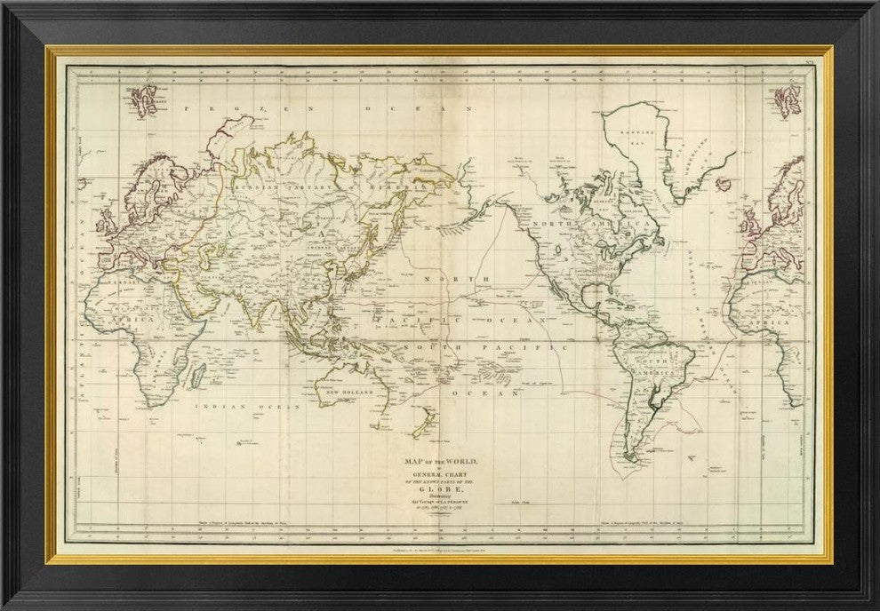 "La Perouse's Voyage, 1799"  by Jean-Francois de Galaup La Perouse, 34x24"