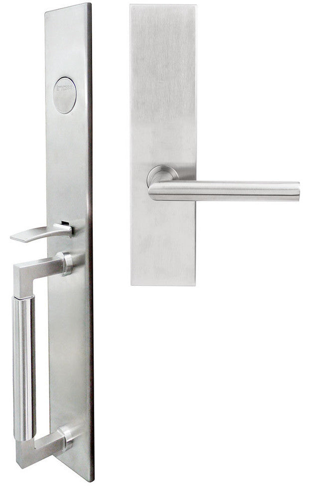 Stockholm Lever, Mortise Dummy Handleset, Right Hand, Satin Stainless Steel