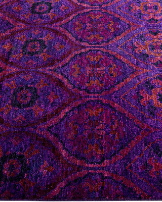 Overdyed, One-of-a-Kind Hand-Knotted Area Rug Purple, 3'10"x5'10"
