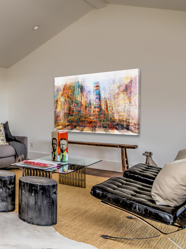 "New York Times SQ" Painting Print on Canvas