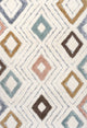 Amira Diamond Tribal High-Low Multi/Cream 8'x10' Area Rug