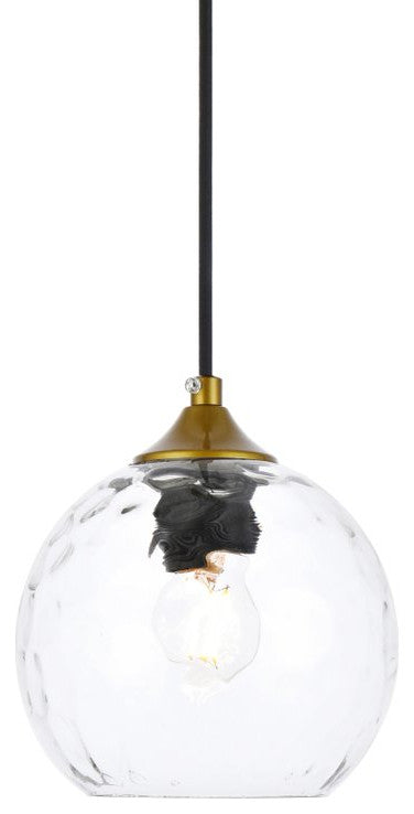 Constance 6" Brass Pendant