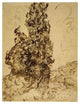 "Cypresses (Les CyprÃ¨s), June 1889" Print by Vincent van Gogh, 29"x38"