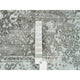 Chrome Gray Zoroastrian Hand Knotted Wool and Silk Oriental Rug, 8'x10'2"