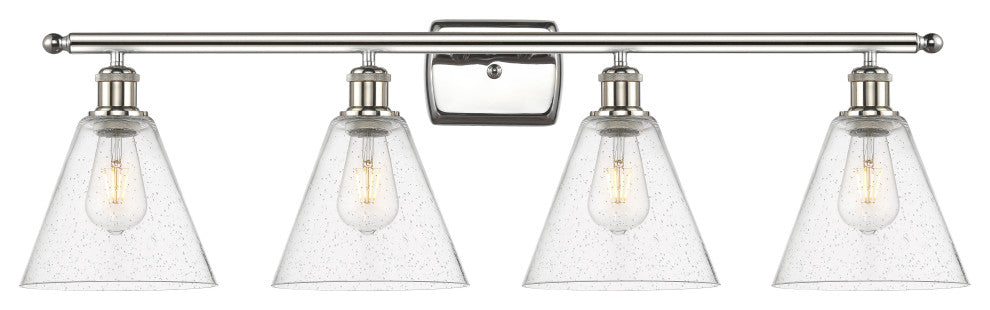 INNOVATIONS LIGHTING 516-4W-PN-GBC-84-LED Ballston Cone Bath Vanity Light