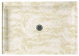 Swan 48.375x34.188x5.5 Solid Surface Shower Base, Cloud White