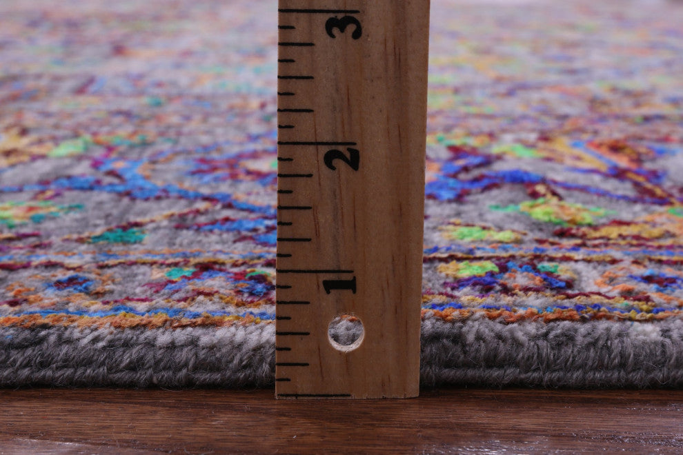 7' 11" X 10' 2" Wool & Silk Handmade Persian Heriz Serapi Rug - Q15575