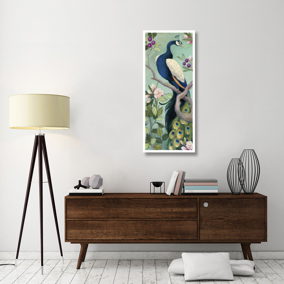 "Pretty Peacock I" Digital Paper Print by Julia Purinton, 22"x52"