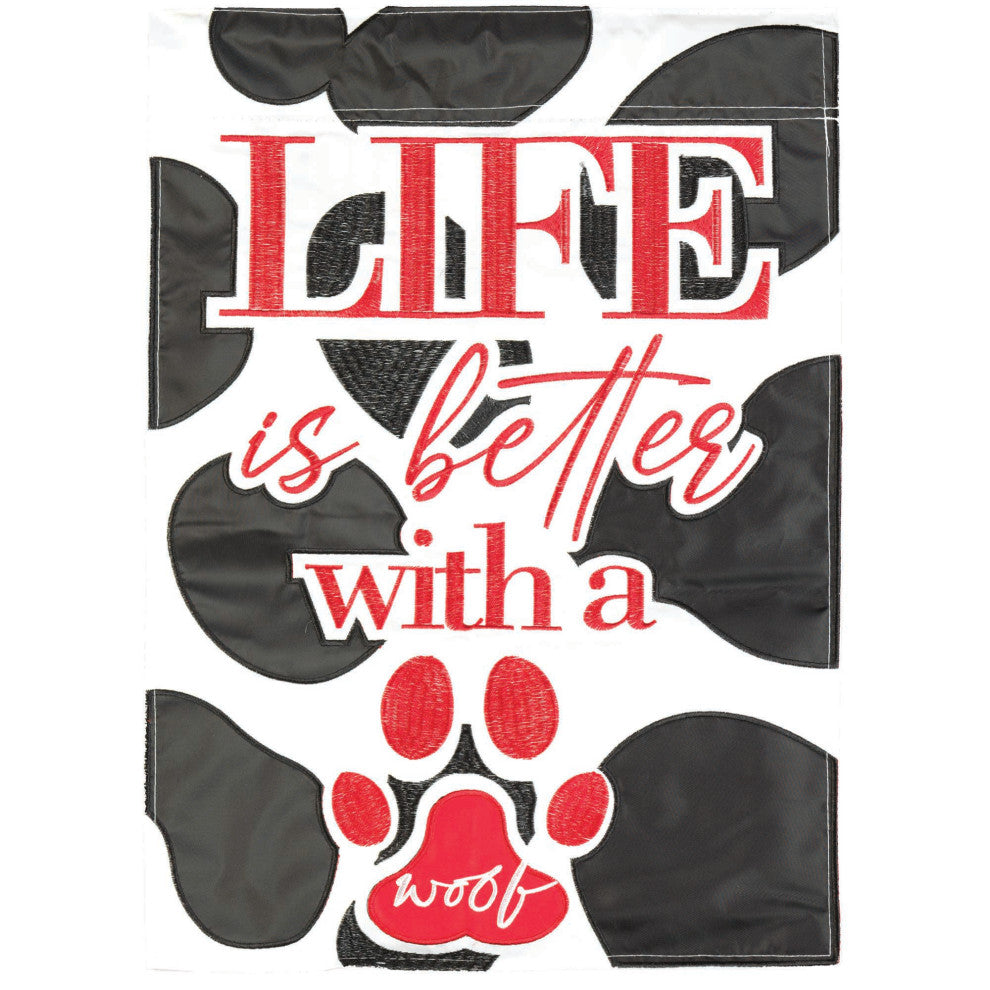 Flag Life Is Better With A Dog 29x42