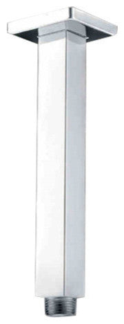 Solid Brass Chrome Overhead Shower Bar Square Ceiling Mounted Shower Arm