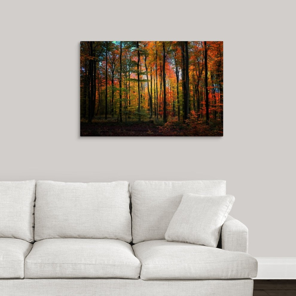 "Crayons" Wrapped Canvas Art Print, 36"x24"x1.5"