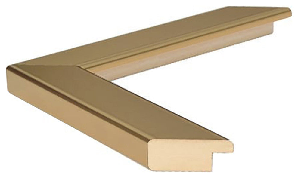 Ellis Framed Wall Mirror, Champagne Gold, 28"x24"
