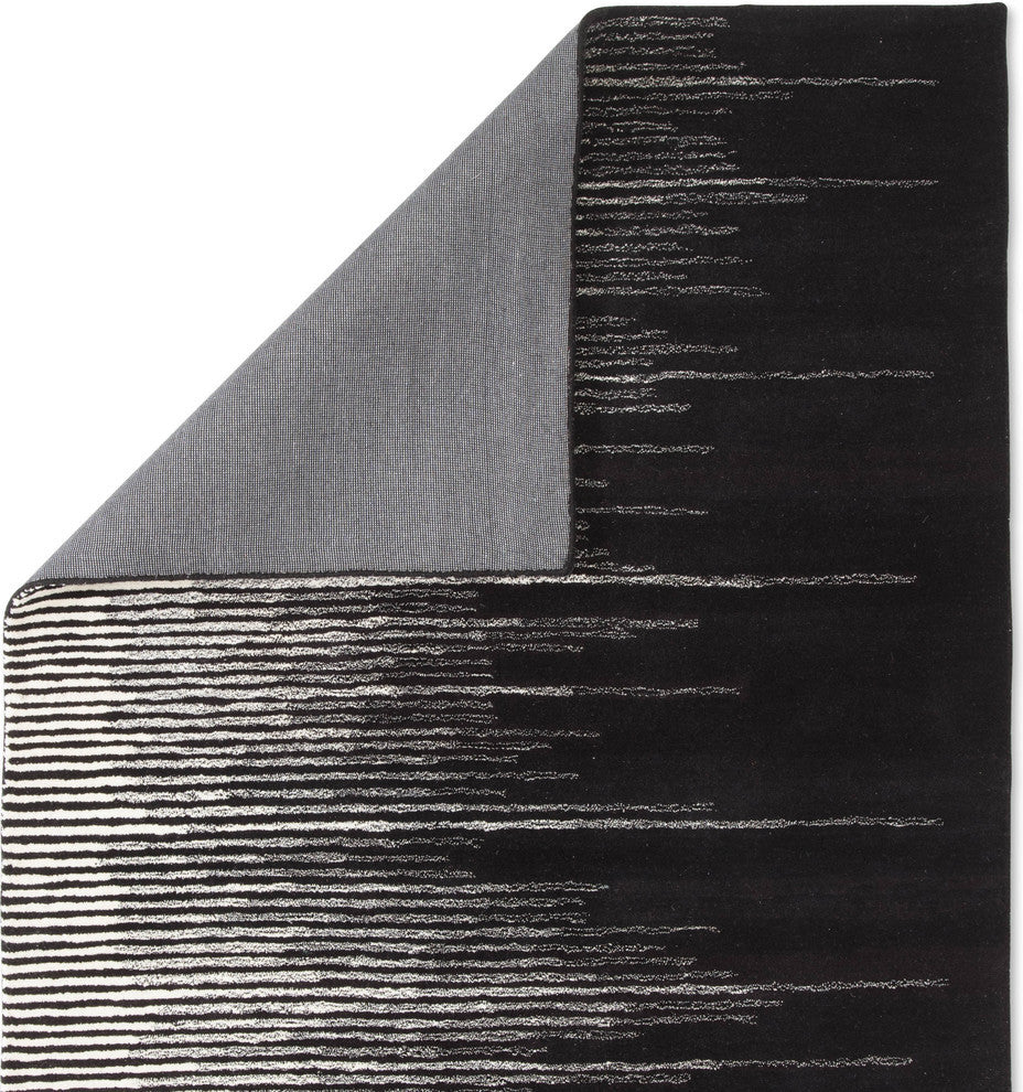 Jaipur Living Tabo Handmade Stripe Black/Cream Area Rug, 8'x10'