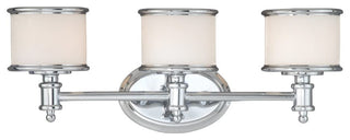 Vaxcel Carlisle 3 Light Vanity Light Chrome
