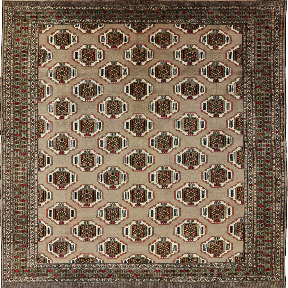 Ahgly Company Indoor Square Mid-Century Modern Area Rugs, 5' Square