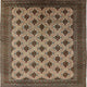 Ahgly Company Indoor Square Mid-Century Modern Area Rugs, 5' Square