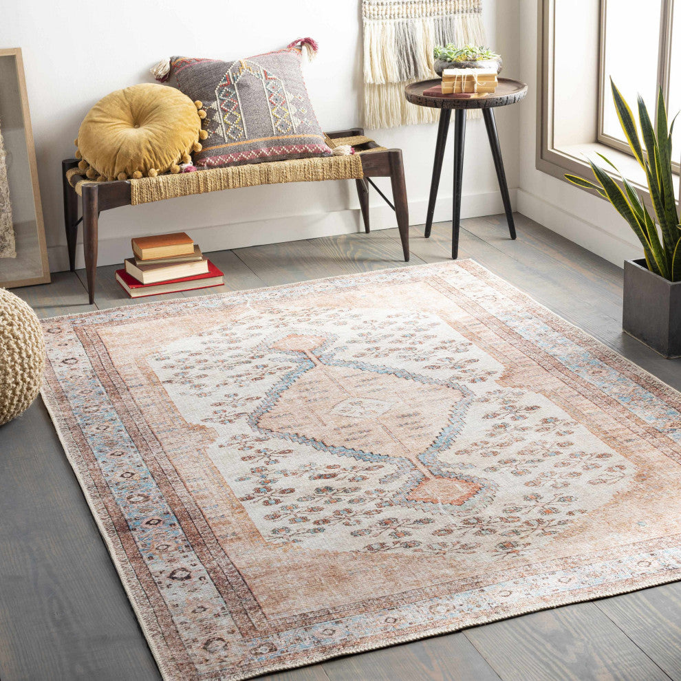 Hauteloom Moora Washable Area Rug, 5'3"x7'3" Rectangle