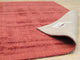 Handwoven Viscose Red Contemporary Solid Milano Rug, 7'9x9'9