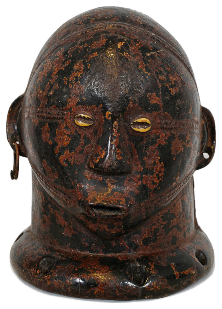 Consigned Tanzania Helmet Mask on Stand
