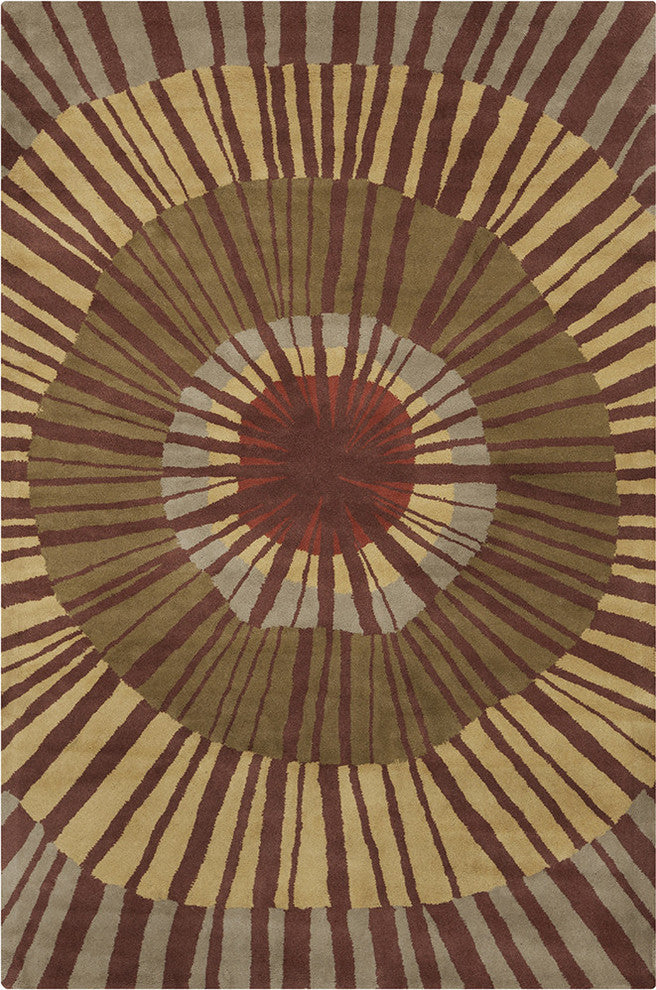 Allie Abstract Contemporary Area Rug, 8'x10'
