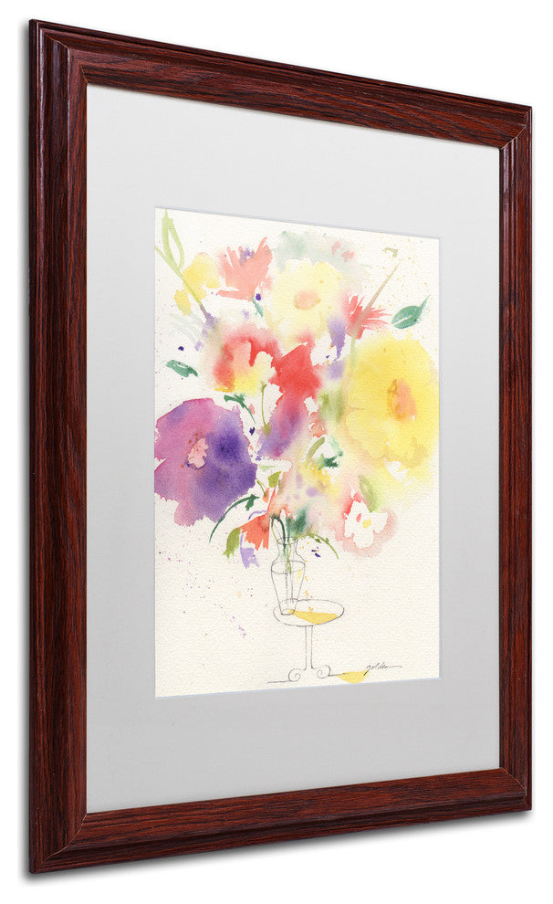 Sheila Golden ''Holiday Bouquet'' Matted Framed Art, Wood Frame, White, 20x16