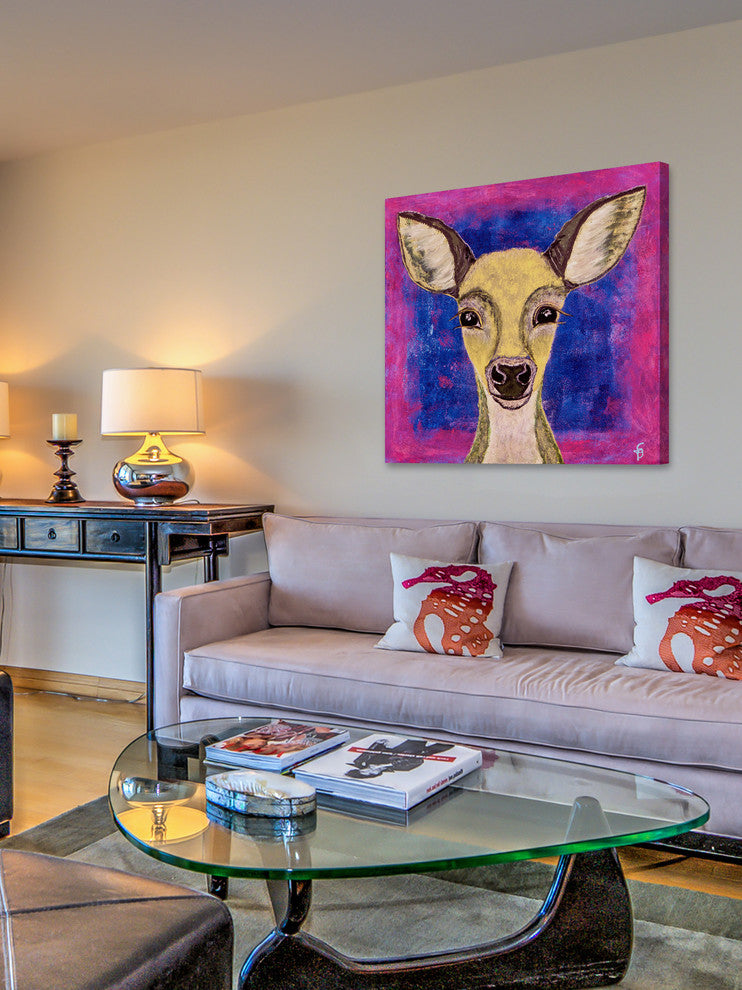 "Ava" Painting Print on Wrapped Canvas, 48"x48"