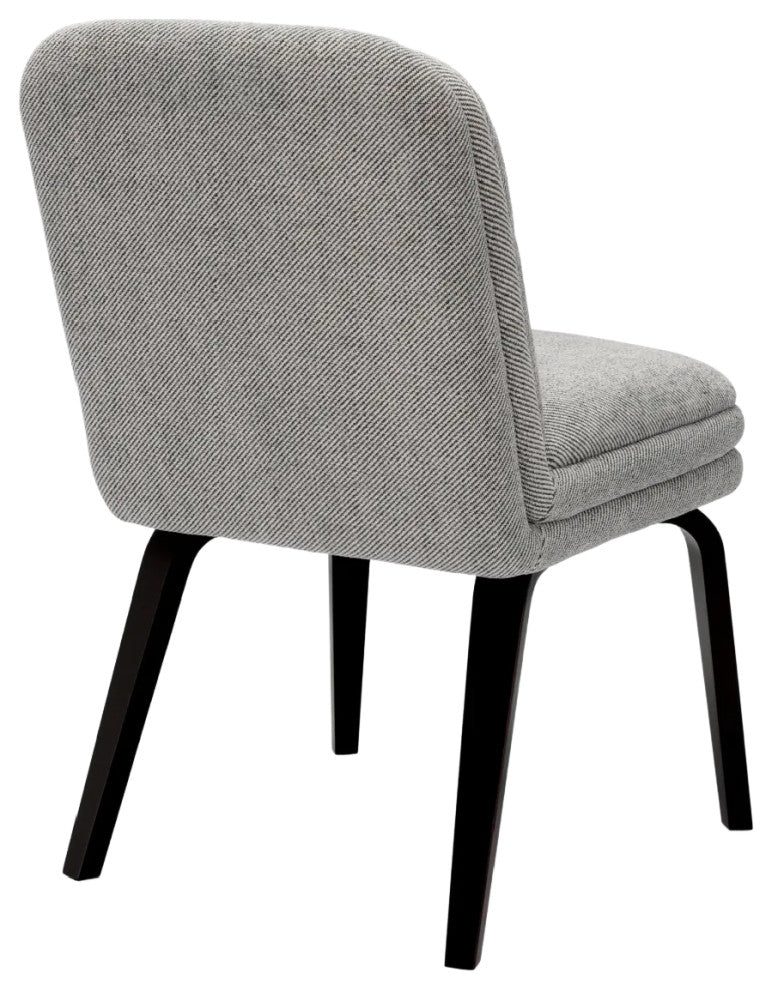 Gray Upholstered Dining Chair, Eichholtz Lucia